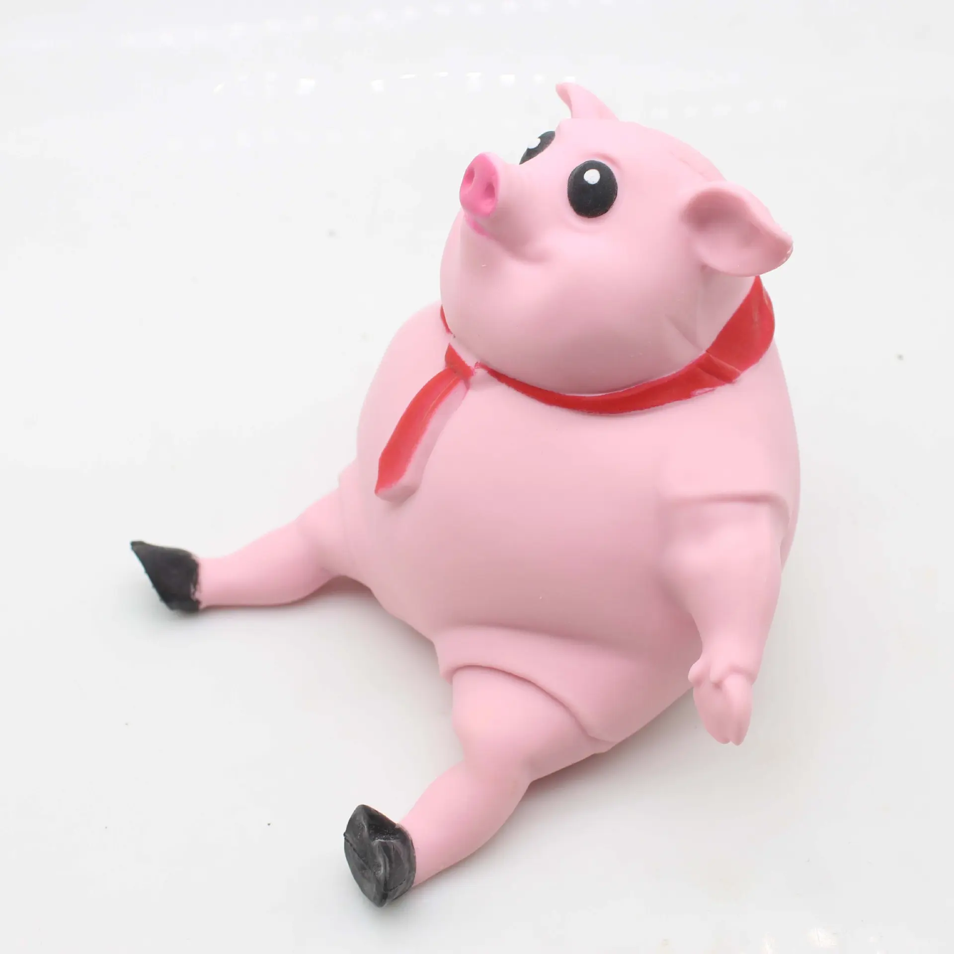 Cute Pink Pig Squeeze Toy Soft Stretching Toy Piggy Doll Rebound Deformation Anxiety Relief Toy For Children Adult Birthday Gift