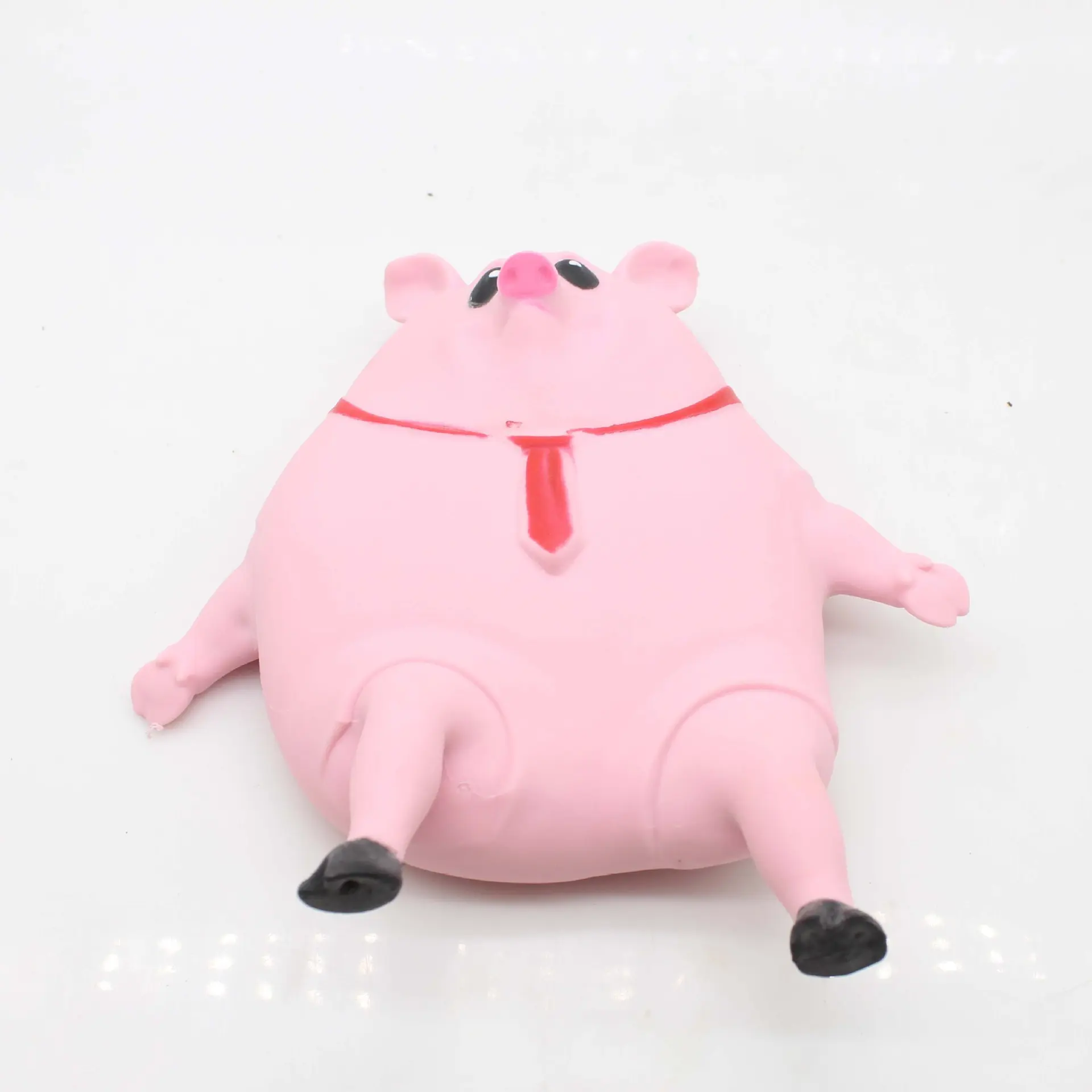 Cute Pink Pig Squeeze Toy Soft Stretching Toy Piggy Doll Rebound Deformation Anxiety Relief Toy For Children Adult Birthday Gift