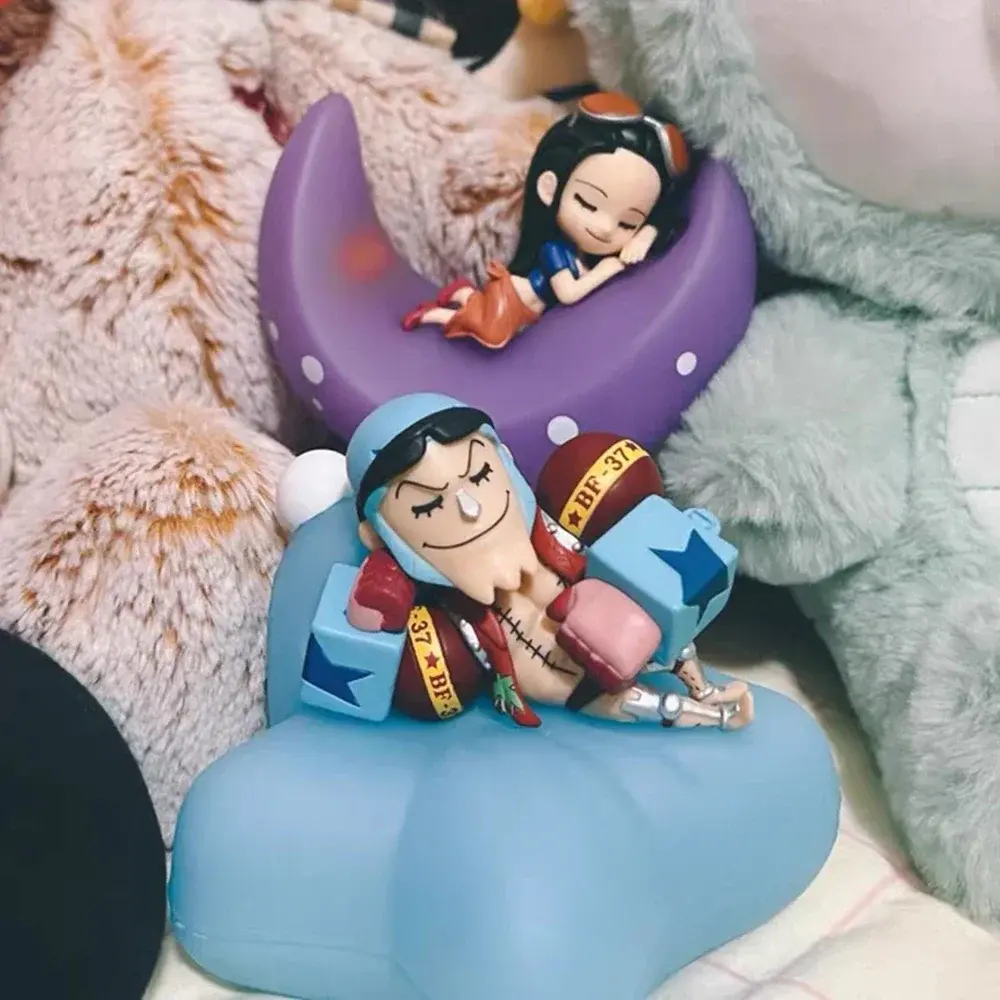 One Piece Blind Box Figures Night Light Luffy Zoro Nami Sanji Chopper Sweet Dream Luminous Ornament Anime Surprise Box Gift Toy