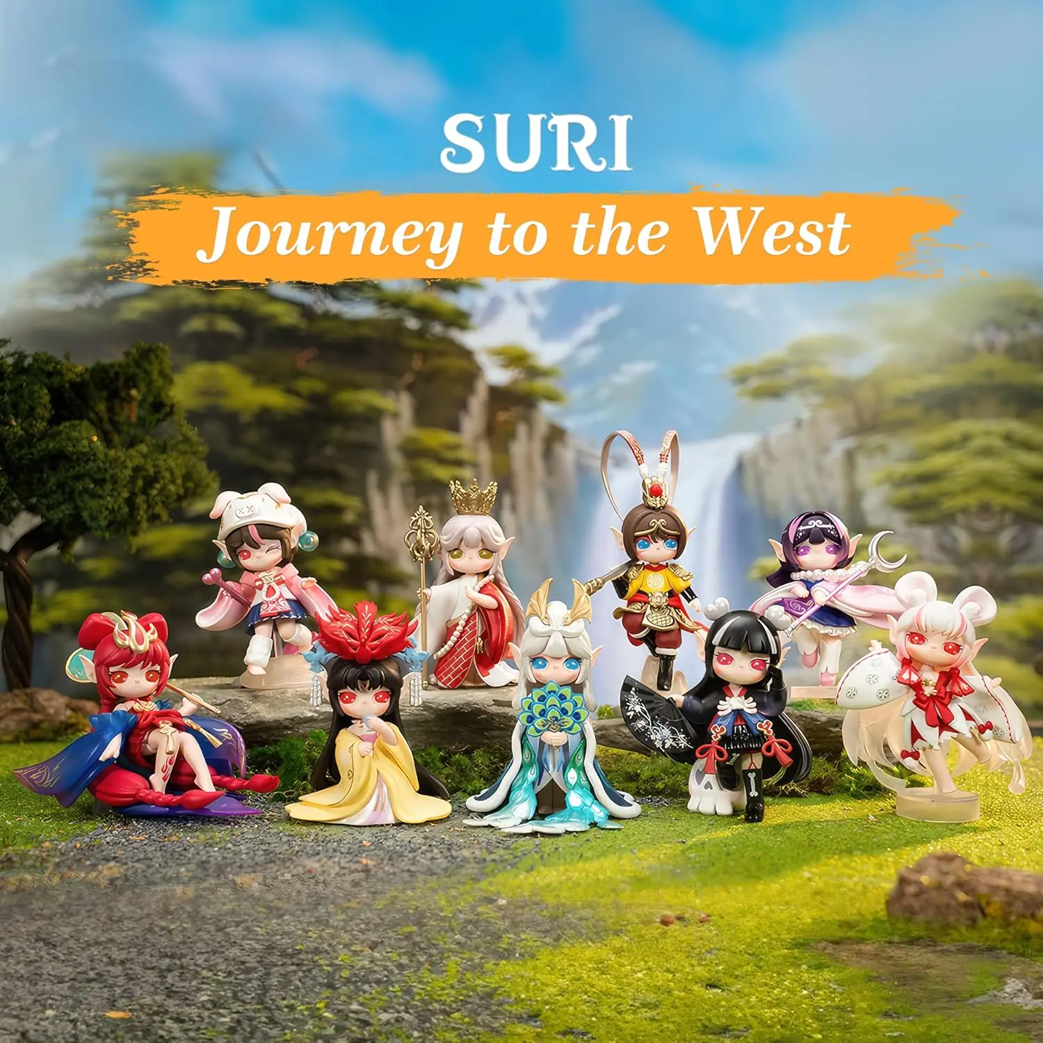 Robotime Rolife Suri Journey to the West Series Blind Box Action Figures Doll Toys Surprise Box Lady Toys - SIXX0