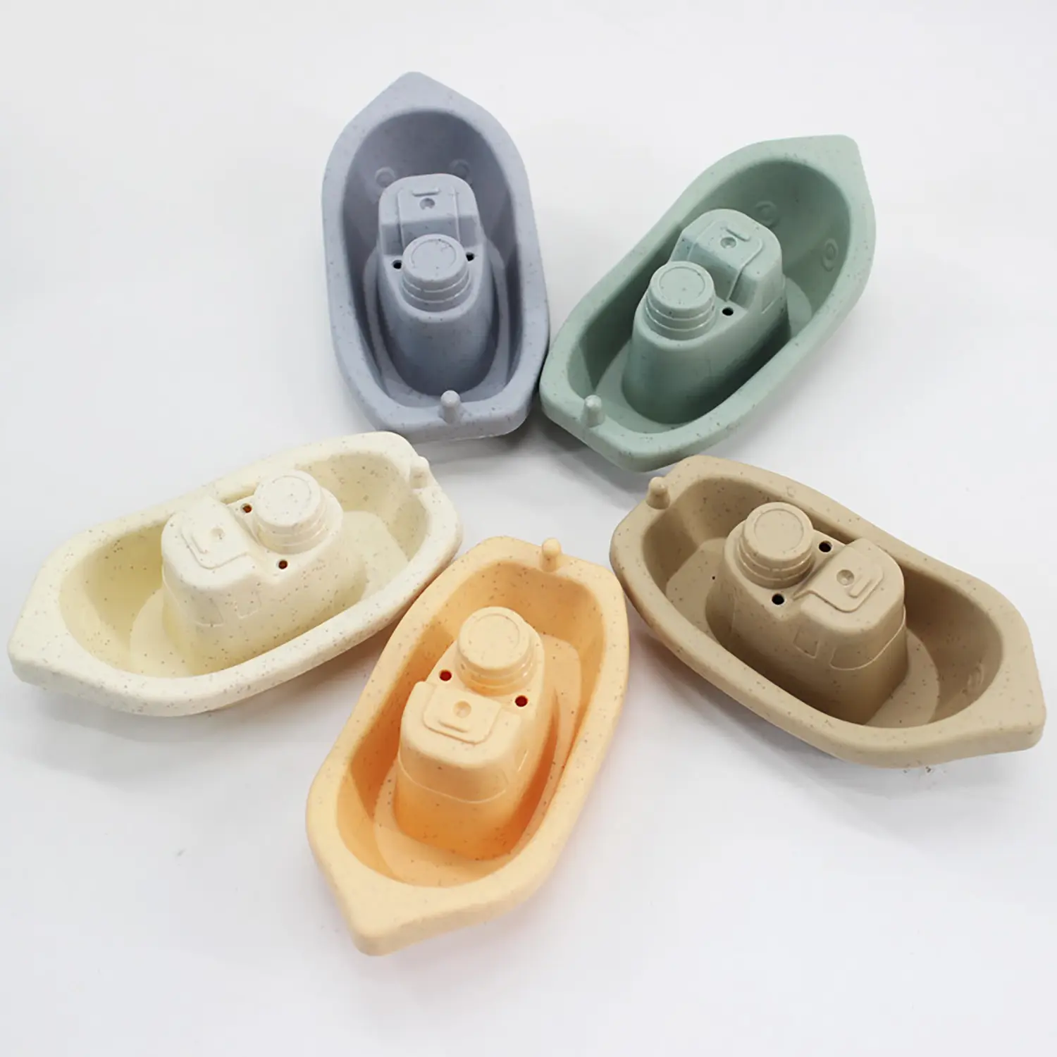 Fun Stacking Music Children's Cognitive Education Bathroom Bathing Stacking Boat Toys Parent Child Interaction