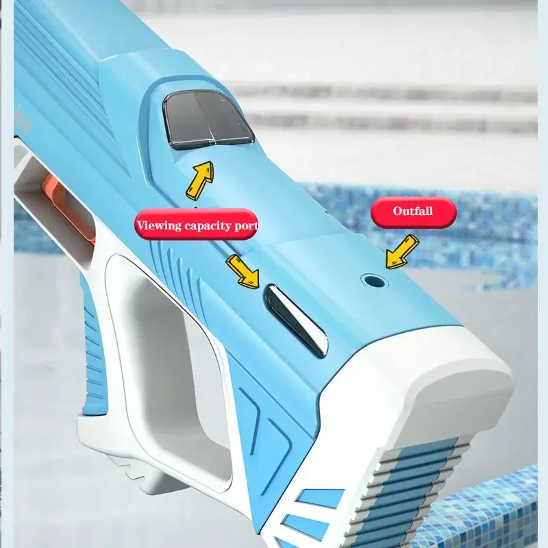 Electric Water Gun Toys Bursts Children's High-pressure Strong Charging Energy Water Automatic Water Spray Children's Toy Guns