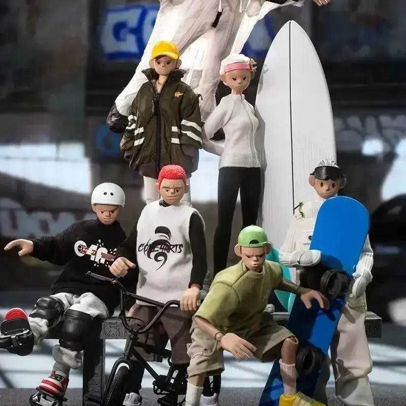 Come4arts Action Figures Hip-Hop Street Dance Series Anime Trendy  Fashion Doll Toy Collection Model Toys For Boys Gift