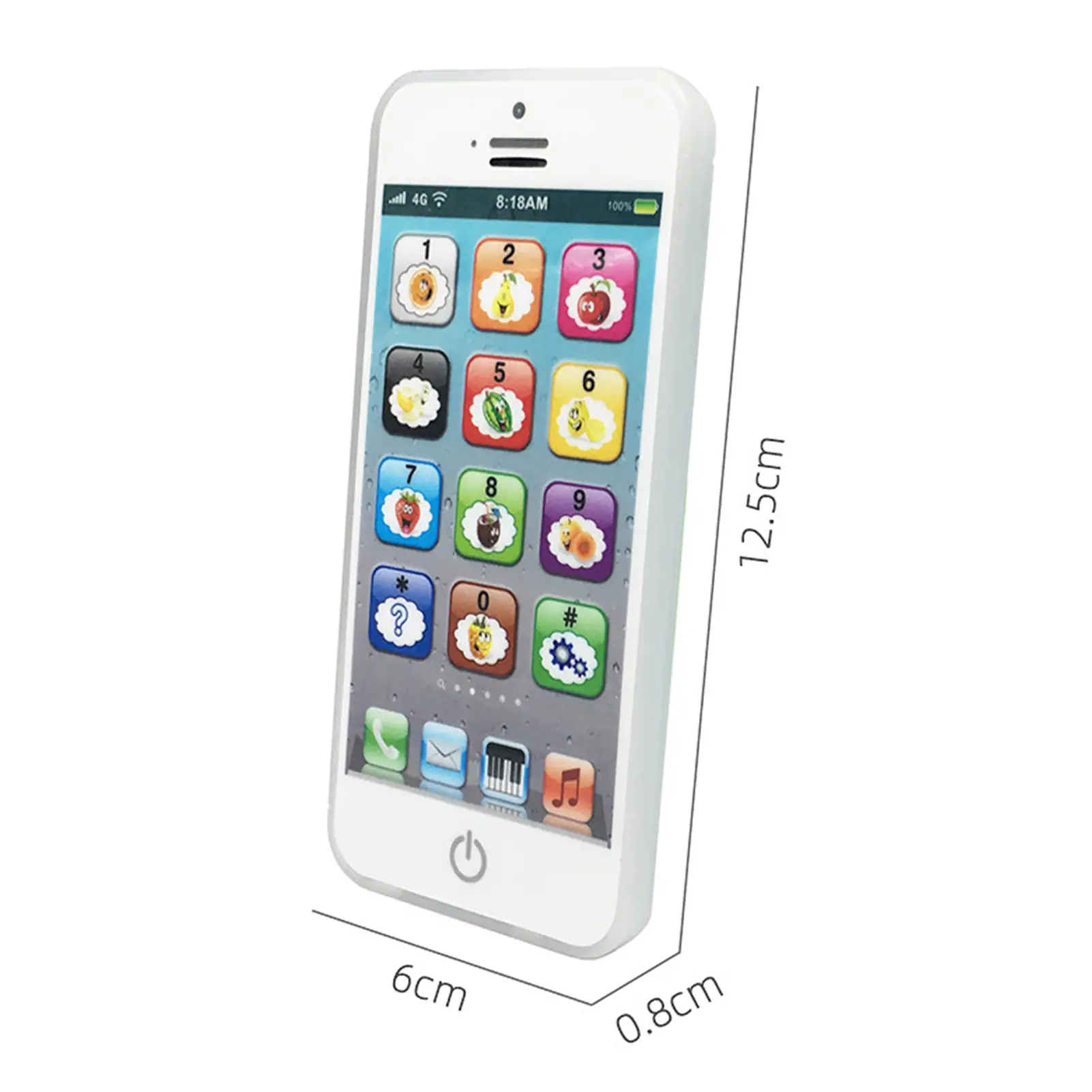 Baby English Learning Phone Machine Music Light Touch Screen Mobile Phone Toy Early Child Development Educational Toy