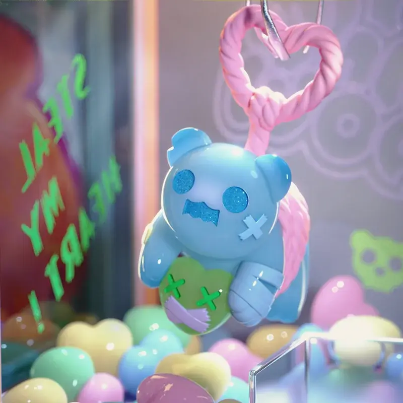 ShinWoo BADDY BEAR TOWN Series Blind Box  Mystery Box  Surprise Box Original Action Figure Cartoon Model Halloween Gift