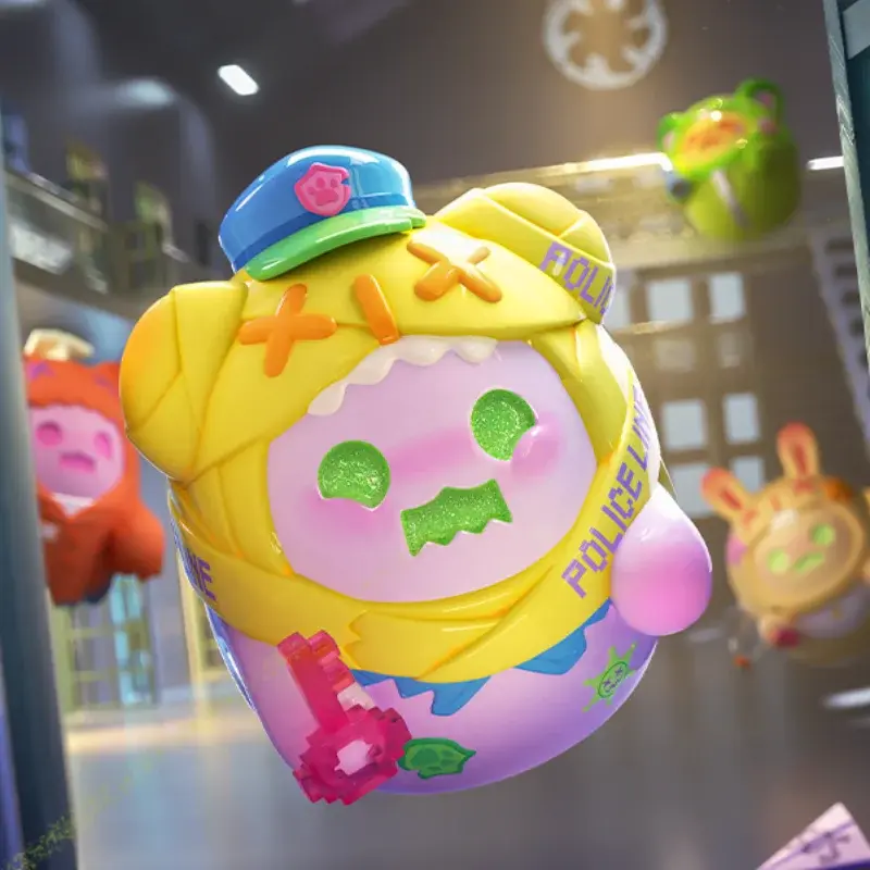 ShinWoo BADDY BEAR TOWN Series Blind Box  Mystery Box  Surprise Box Original Action Figure Cartoon Model Halloween Gift