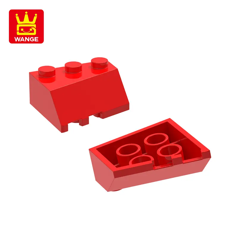 WANGE  48165 100g/52PCS  Wedge 3 x 3 Sloped Right Compatible with Block Moc Color City Accessories Parts