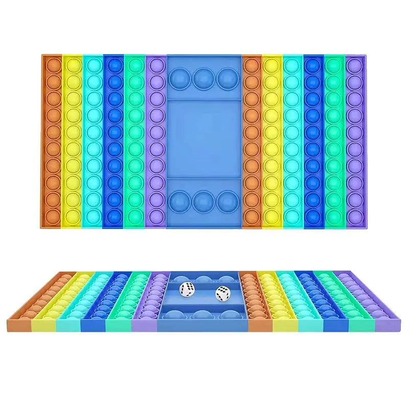 Big Size Fidget Toy Xxl Square Chessboard Push Bubble Fidget Sensory Toys For Parent-child Times Antistress Game Toy