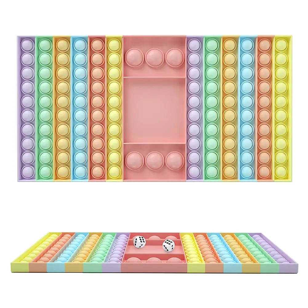 Big Size Fidget Toy Xxl Square Chessboard Push Bubble Fidget Sensory Toys For Parent-child Times Antistress Game Toy