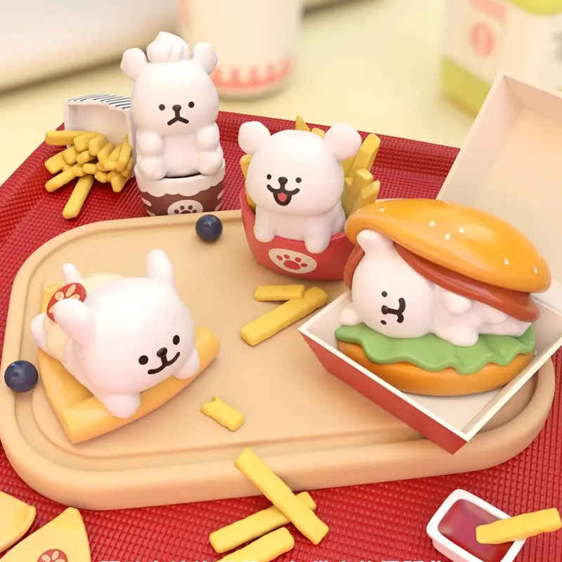 Suplay Maltese Puppy Afternoon Tea Series Blind Box Toys Surprise Bag Kawaii Anime Figure Doll Mystery Box Cute Birthday Gifts