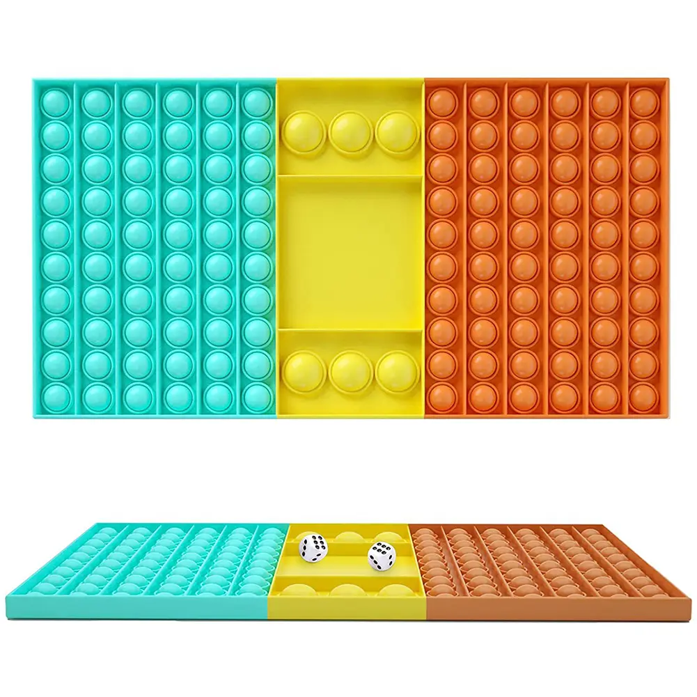 Big Size Fidget Toy Xxl Square Chessboard Push Bubble Fidget Sensory Toys For Parent-child Times Antistress Game Toy