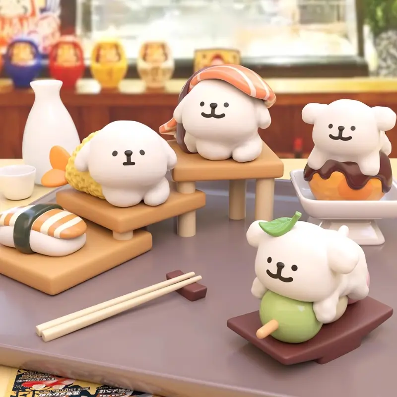 Suplay Maltese Puppy Afternoon Tea Series Blind Box Toys Surprise Bag Kawaii Anime Figure Doll Mystery Box Cute Birthday Gifts