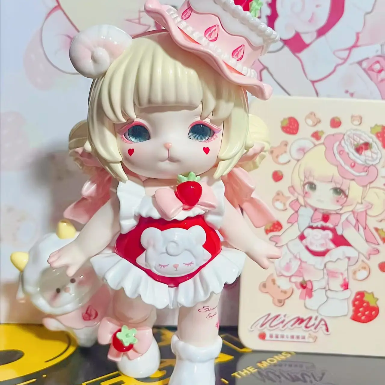 Mimia Cute Girl Figure Very Kawaii Little Cutie Doll Lolita Skirt Long Hair Designer Toys Gift Box Art Toy Collection Decoration