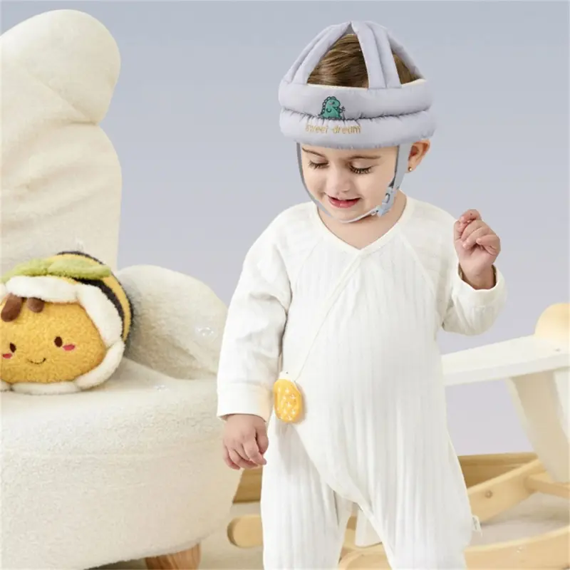 Cushioned Baby Protective Helmets Soft Baby Headguard Comfortable for Head Safety During Walking & Playtimes for Toddler