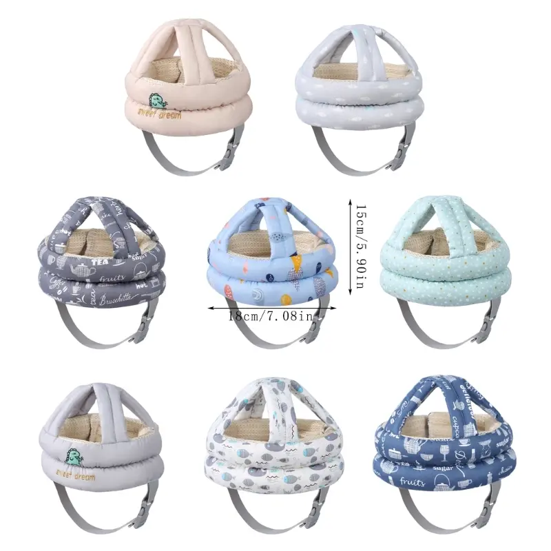 Cushioned Baby Protective Helmets Soft Baby Headguard Comfortable for Head Safety During Walking & Playtimes for Toddler