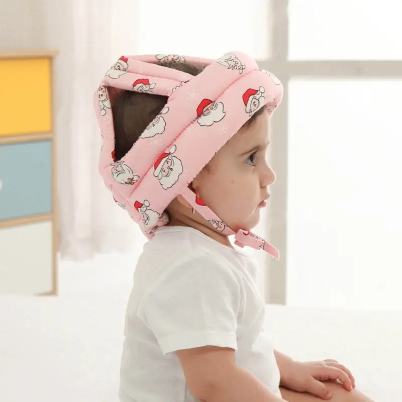 Baby Safety Cap Toddler Walking Safety Hat Baby Anti-Impact Helmet Cotton Cap Protects Babies from Accidental Fall