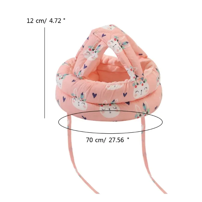 Baby Safety Cap Toddler Walking Safety Hat Baby Anti-Impact Helmet Cotton Cap Protects Babies from Accidental Fall