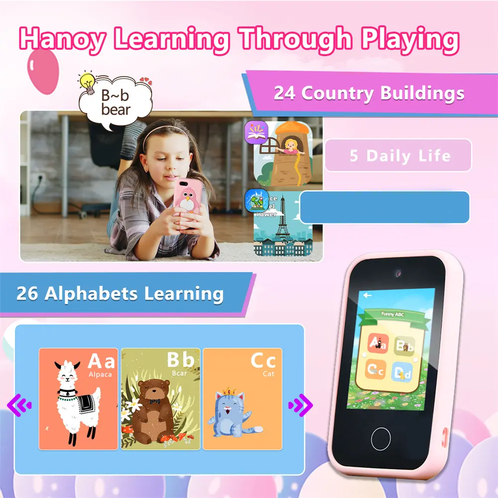 Children Phone Educational Toys Musical Toy Phone Baby Mobile Games MP3 Player Toys for Babies Birthday Gifts