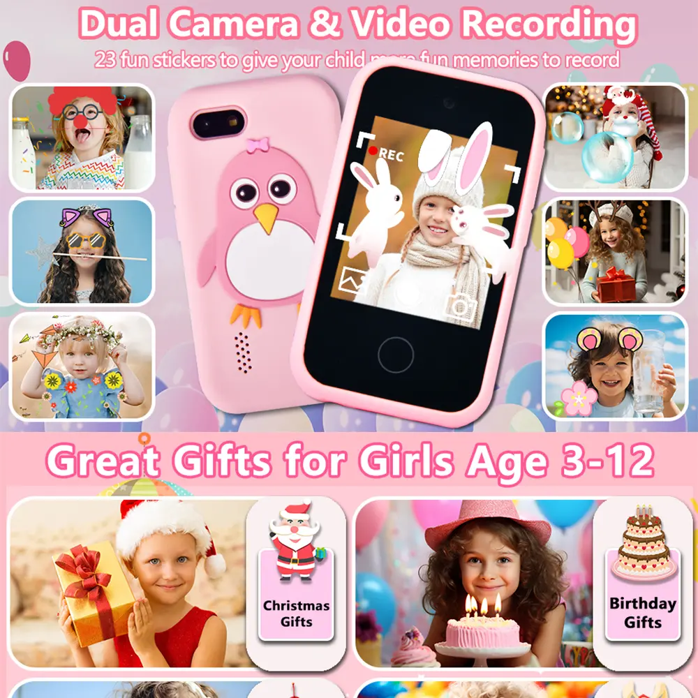 Children Phone Educational Toys Musical Toy Phone Baby Mobile Games MP3 Player Toys for Babies Birthday Gifts