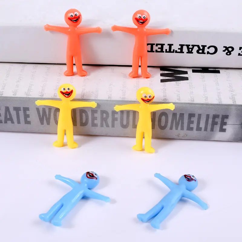 12Pcs New Unique Toy TPR Soft Rubber Pinch Pull Decompression Missile Toy Children's Leisure Fun Funny Toy Birthday Gifts