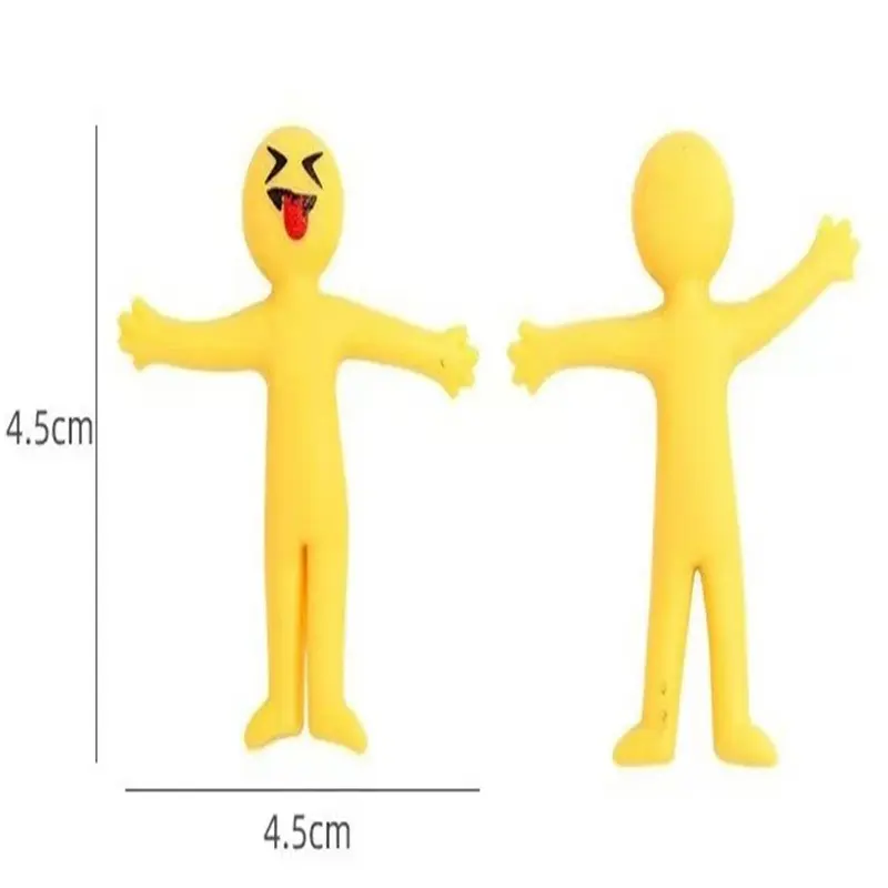 12Pcs New Unique Toy TPR Soft Rubber Pinch Pull Decompression Missile Toy Children's Leisure Fun Funny Toy Birthday Gifts