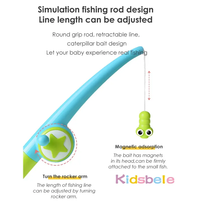 Bath Toys Magnetic Fishing Games Wind-up Swimming Whales Kids Magnetic Fishing Toys with Fishing Rod Bath Fun Time