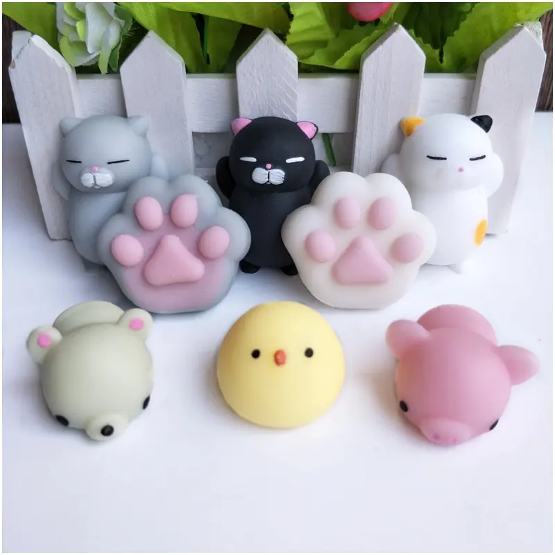 5-50PCS Kawaii Squishies Mochi Anime Squishy For Kids Antistress Ball Squeeze Party Favors Stress Relief Kid's Toys For Birthday
