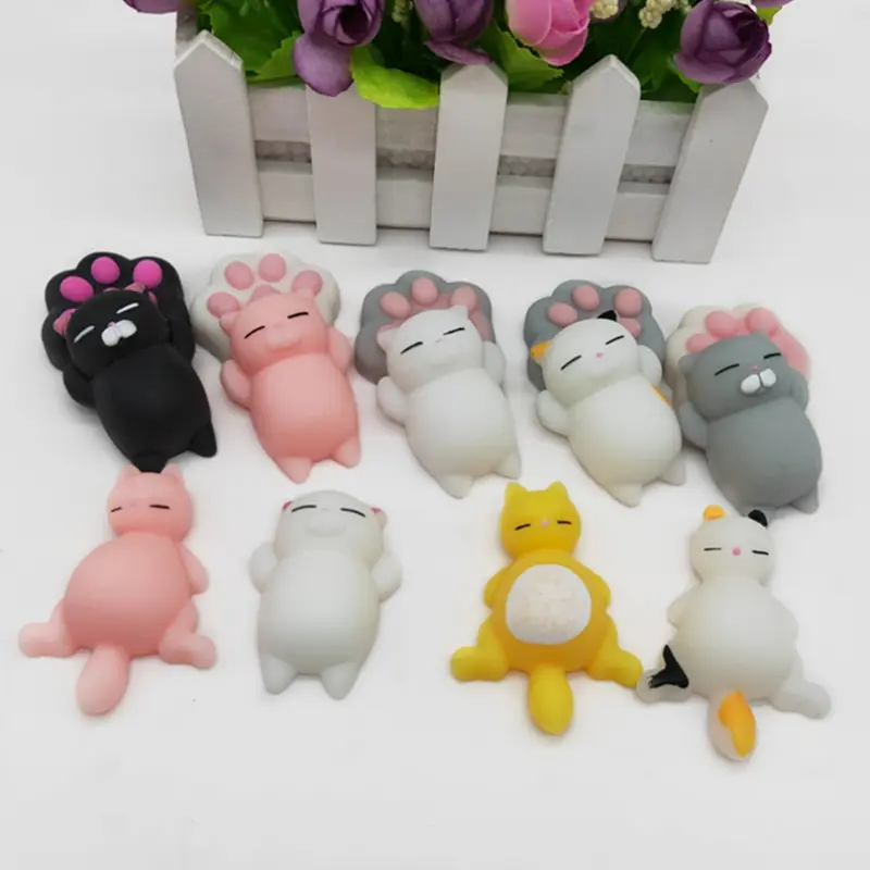 5-50PCS Kawaii Squishies Mochi Anime Squishy For Kids Antistress Ball Squeeze Party Favors Stress Relief Kid's Toys For Birthday