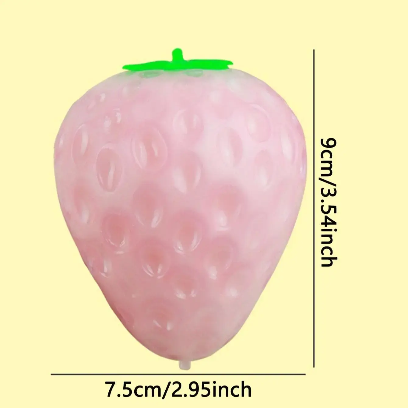 Decompression Toys Simulated Color-changing Strawberry Squishy Fruit Hand Anti-stress Squeeze Ball  for Children Sensory Auti