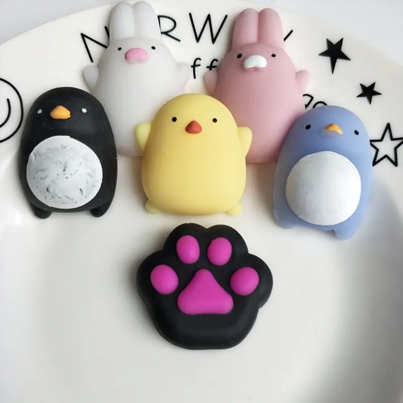 5-50PCS Kawaii Squishies Mochi Anime Squishy For Kids Antistress Ball Squeeze Party Favors Stress Relief Kid's Toys For Birthday