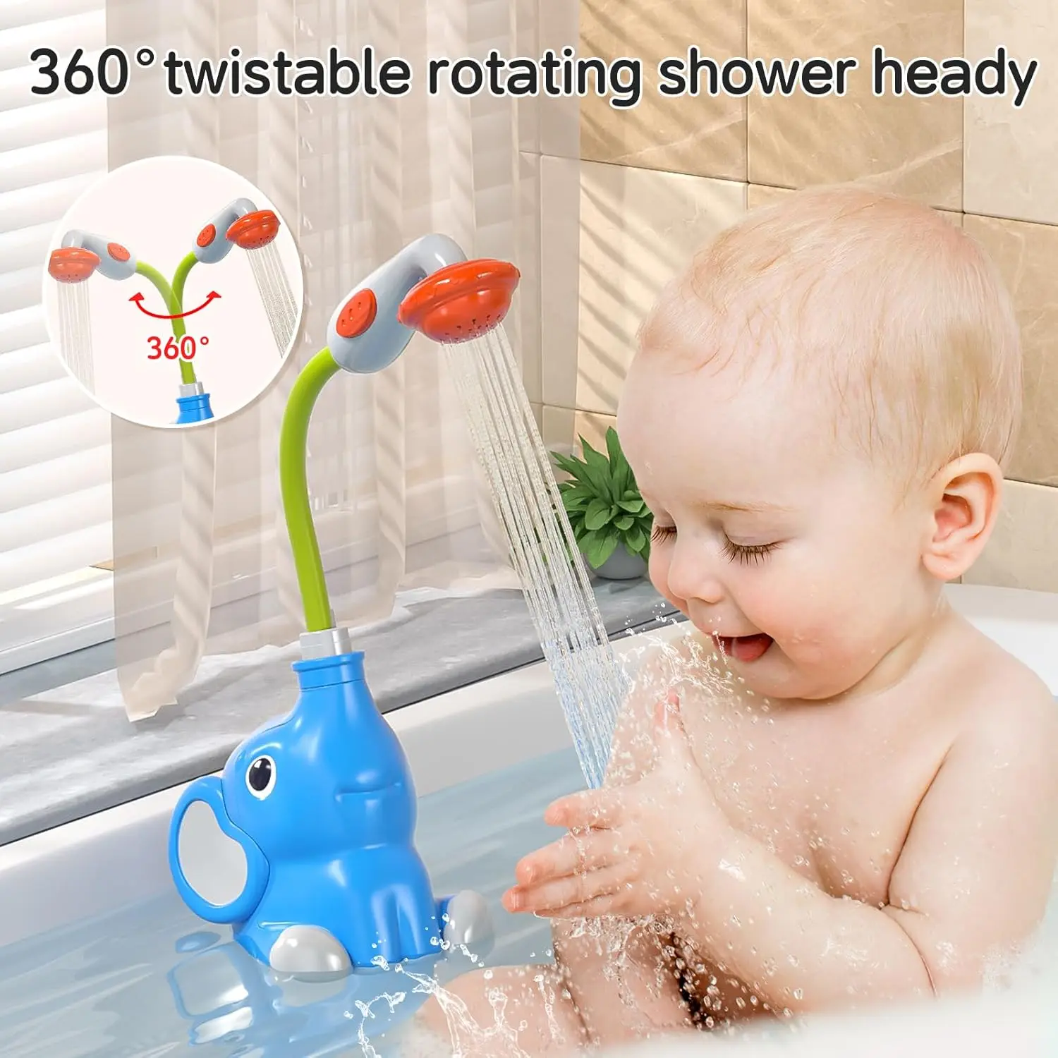 Bath Toys for Toddlers Age 1 2 3 Year Old Girl Boy Preschool New Born Baby Bathtub Water Toy Durable Interactive Infant Toy