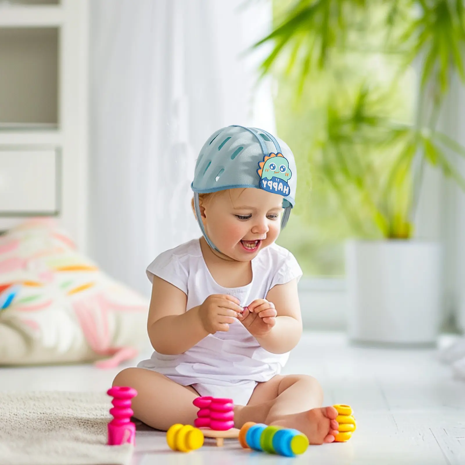 Baby Safety Helmet Baby Learning To Walk Protective Caps EVA Toddler Caps Anti-fall Head Protection Hat For Baby Walk Crash Hat