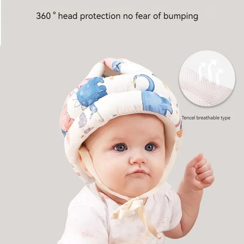1 PCS Baby Safety Helmet Head Protection Hat Toddler Walk Crash Cap Adjustable Protective Headgear