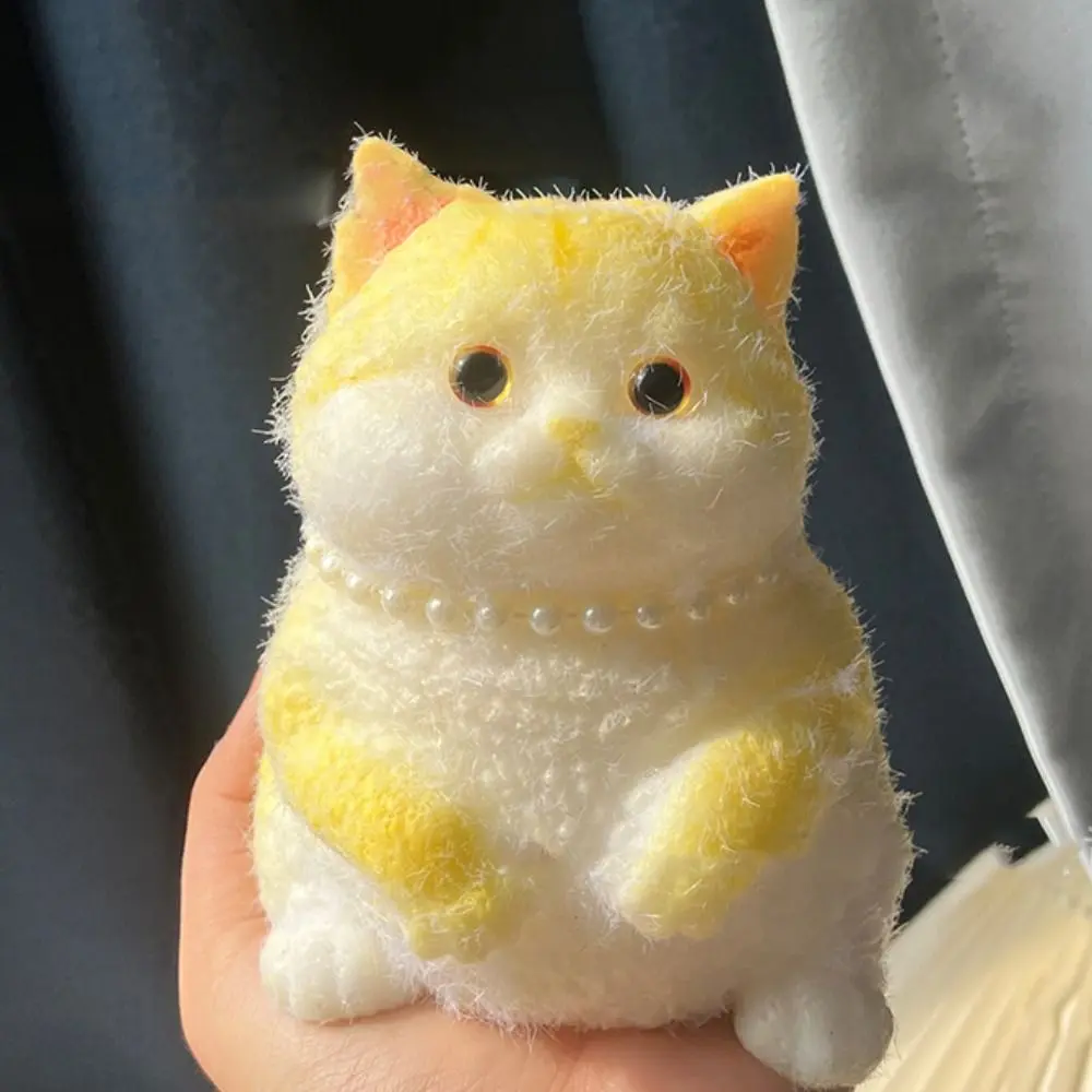 Slow Rebound Big Cat Figure Squeeze Toy Animal Cartoon Simulation Cat Squeeze Toys Colorful Soft Cat Fidget Toy Sensory Toys