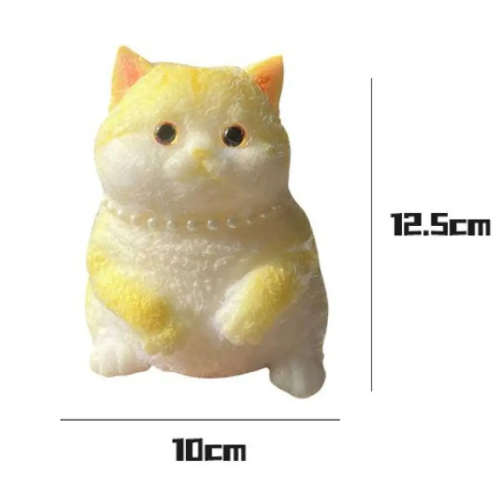 Slow Rebound Big Cat Figure Squeeze Toy Animal Cartoon Simulation Cat Squeeze Toys Colorful Soft Cat Fidget Toy Sensory Toys