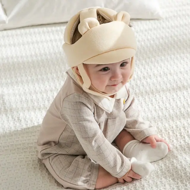 Baby Safety Helmets Head Protector Toddler Headguard Hat Breathable Protector  for Baby Walking Crawling Cushion