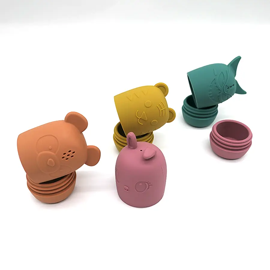 Baby bath toys children swimming silicone dolls water play fun bath cute funny children bathroom shower bathtubs