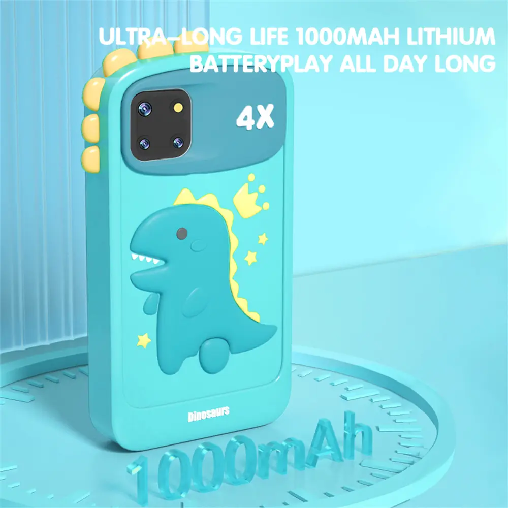 32GB Large Screen 4.0'' Kids Smart Phone Toys Baby Mobile MP3 Player Dual Cameras for Girls Boys Mini Toy Phone Birthday Gifts