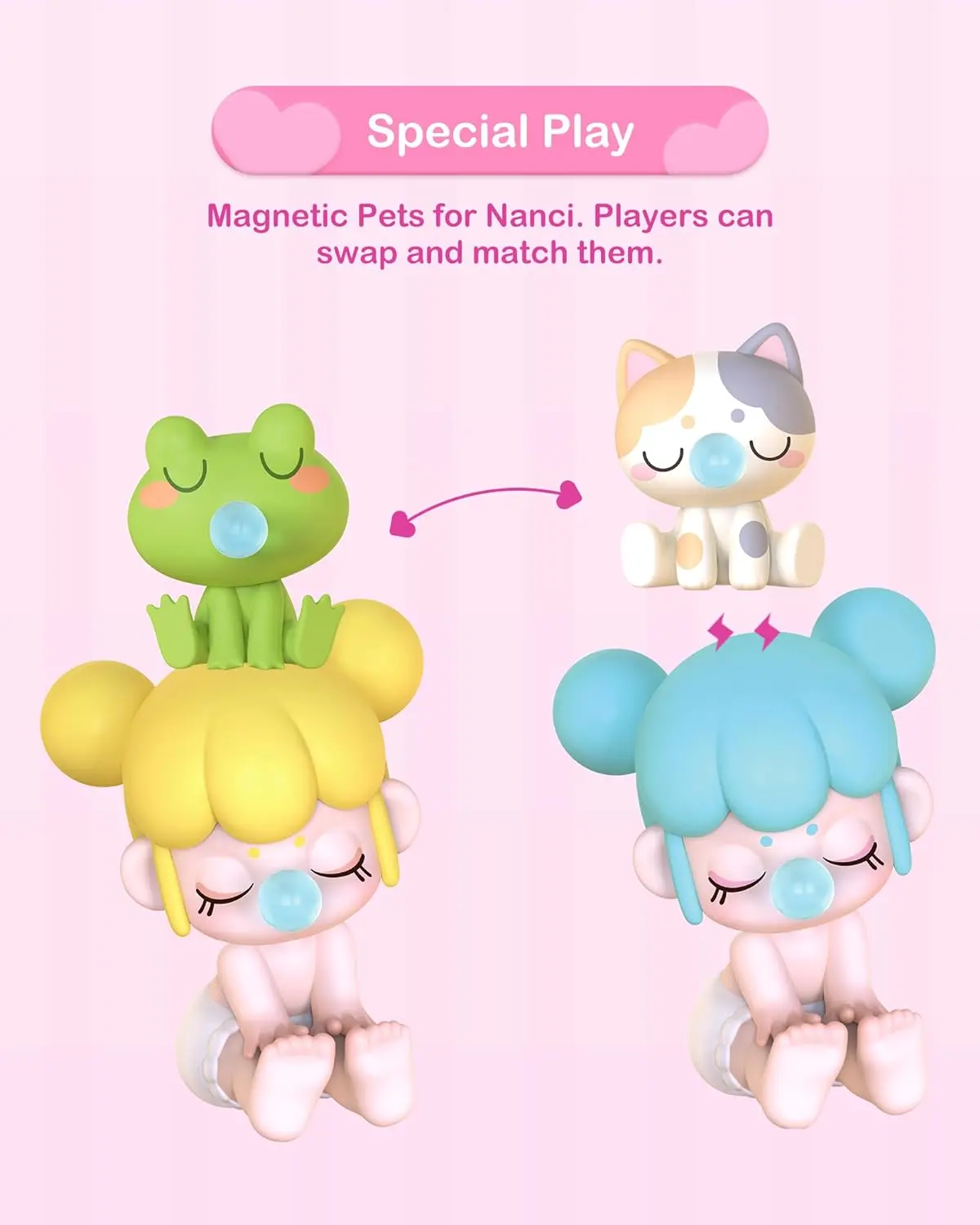 Robotime Rolife BabyNanci Seatmates Blind Box Action Figures Doll Toys Surprise Box Lady Toys - NAXX0
