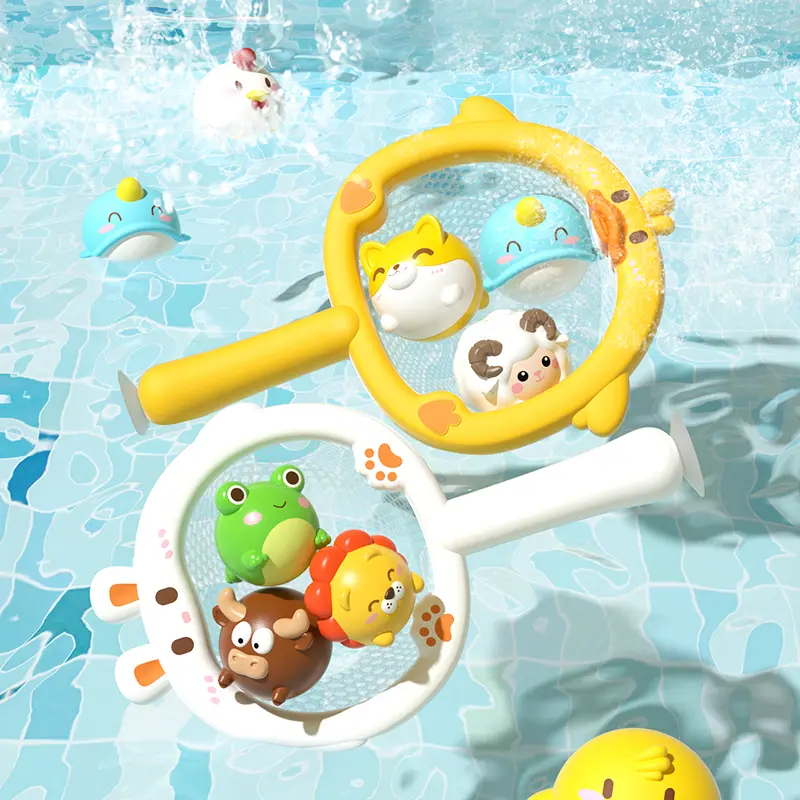 Random Animal Light Up Baby Bath Toys Toddler Water Bath Tub Toys Animal Floating Bathtub Toys Baby Shower for Infant Boys Girls
