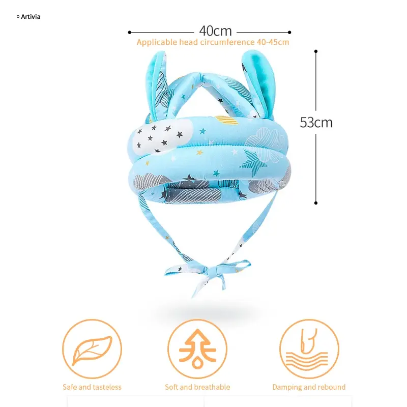 Baby Safety Helmet Head Protection Hat Toddler Anti-fall Pad Children Learn To Walk Crash Cap Adjustable Protective Headgear