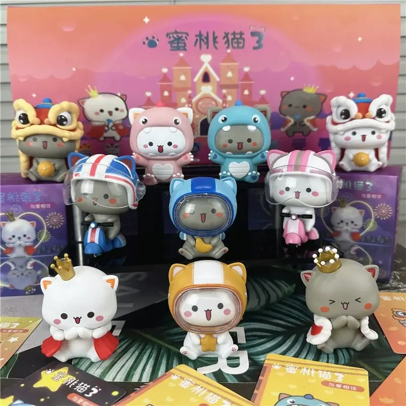 New Mitao Cat Blind Box Kawaii Toy Love Series Season 3 Mystery Box Cute Cartoon Doll Model Action Figure Surprise Birthday Gift