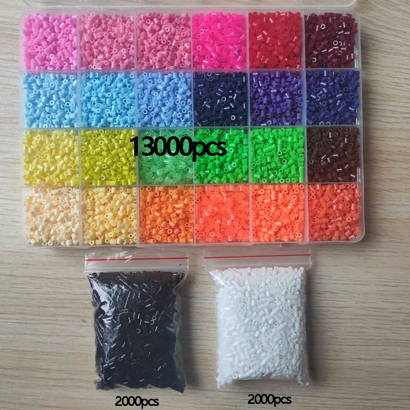 Creative Perler Beads 24/72 Colors Perler Toy Kit 2.6mm Hama Beads 3D Puzzle DIY Toy Kids Creative Handmade Craft Toy Gift
