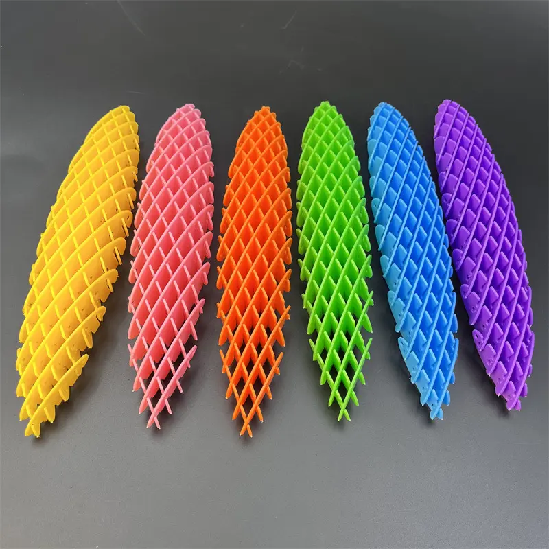 Worm Fidget Toys DIY Telescopic Deformation Elastic Mesh Stress Relief kids Toys funny Stress Ball for Children Adult Gifts