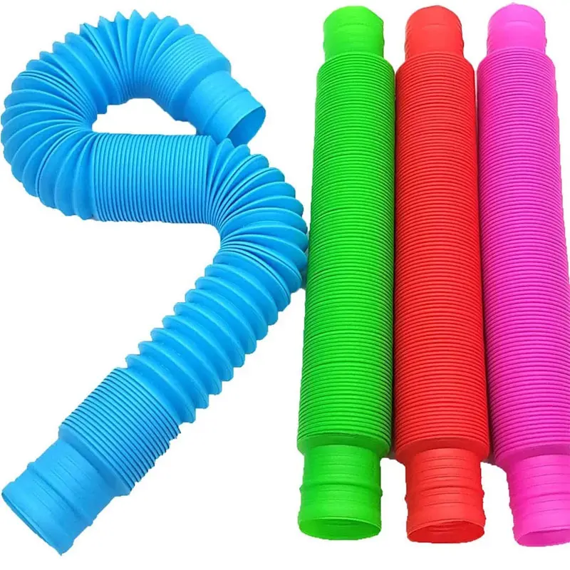 Novelty Pop Tubes Kids Stretch Pipe Fidget Sensory Toys Stress Relief Gifts For Anxiety Antiestres Juguete Ansiedad