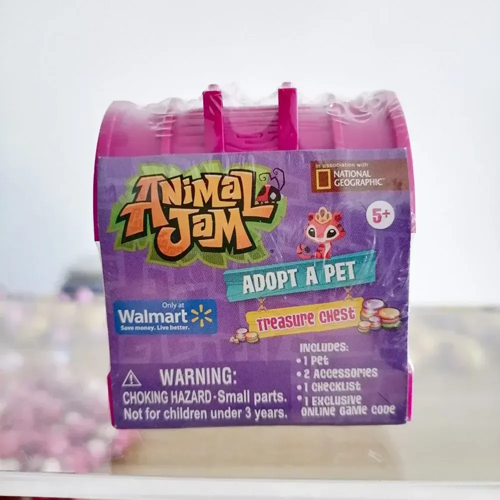 Animal Jam Adopt A Pet Treasure Chest Blind Box Doll Gifts Toy Model Anime Figures Collect Ornaments