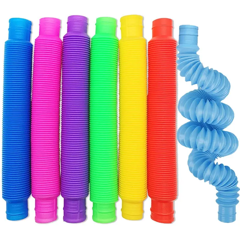 Novelty Pop Tubes Kids Stretch Pipe Fidget Sensory Toys Stress Relief Gifts For Anxiety Antiestres Juguete Ansiedad