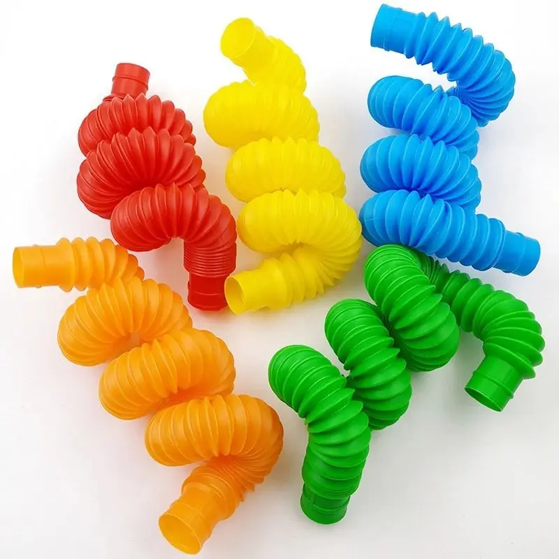 Novelty Pop Tubes Kids Stretch Pipe Fidget Sensory Toys Stress Relief Gifts For Anxiety Antiestres Juguete Ansiedad