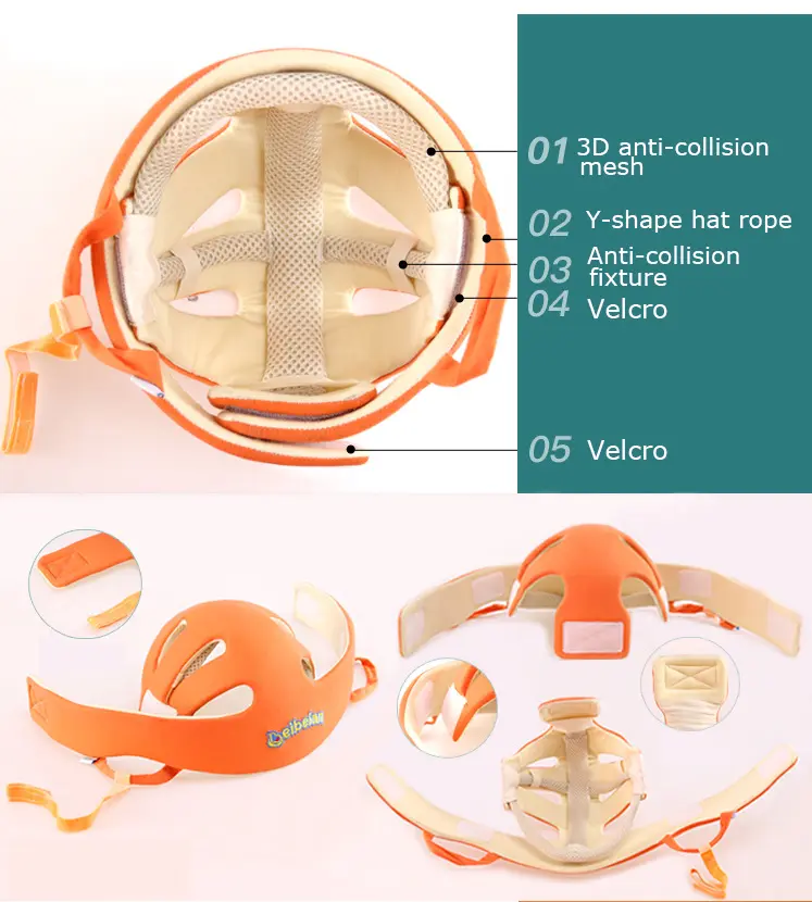 Baby Protective Helmet Boy Girls Anti-collision Safety Helmet Infant Toddler security & Protection Soft Hat for Walking Kids cap