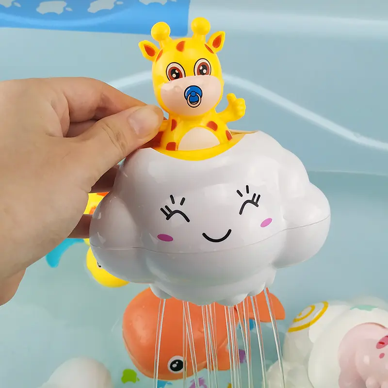 Baby Bath Toy Bathing Cute Swimming Water Spraying Clouds Shower for Kids Water Playing Toy Boys and Girls Gifts for Toddlers